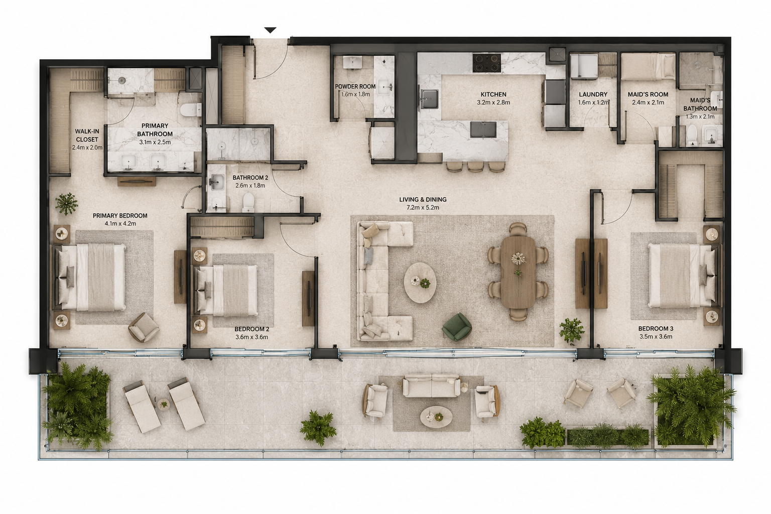Планировка семейной резиденции Silent Residence